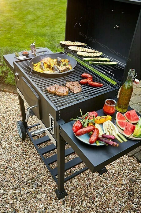 Heavy BBQ Grill Large Area Barbecue Smoker Charcoal Barbeque Grill and Offset Smoker BBQ Gril on m.alibaba.com