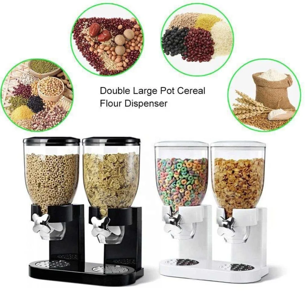 1pc Plastic Food Distributor Cereal Dispenser Oatmeal Maker Grain