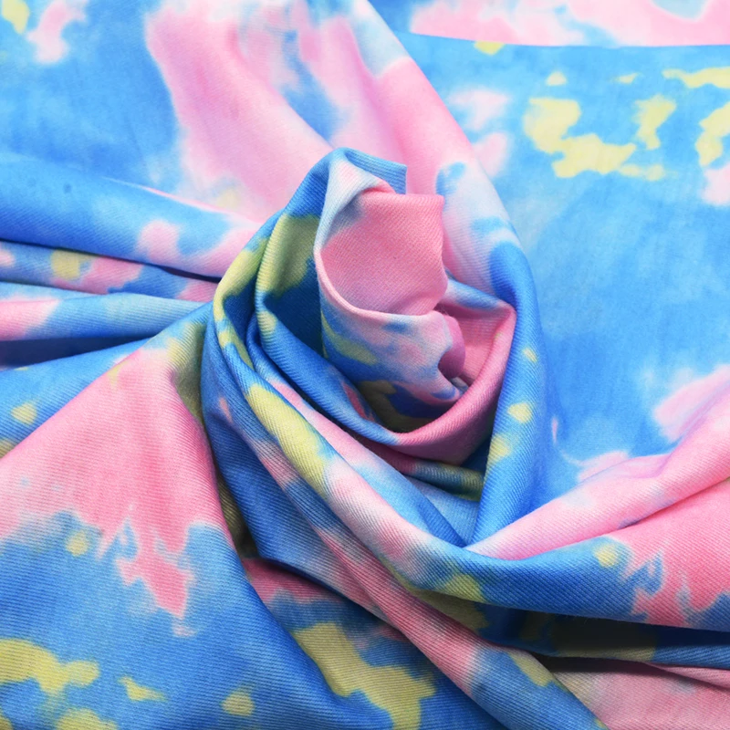 Заказной дизайн вискоза креп тканая Цифровая печатная вискозная ткань для модной одежды