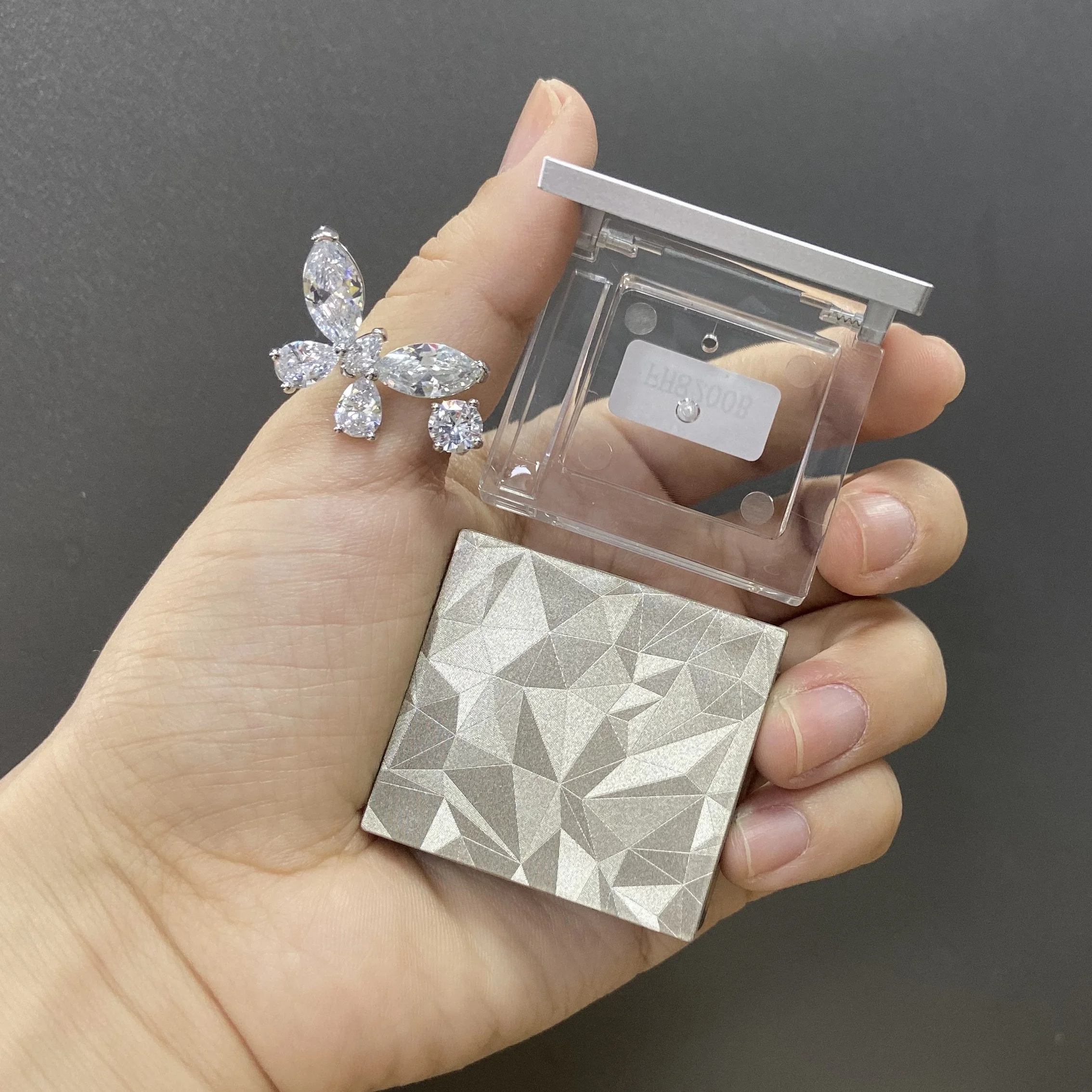 Новая Красивая Роскошная частная палитра теней для век индивидуальная пустая косметическая упаковка пластиковый квадратный футляр одной