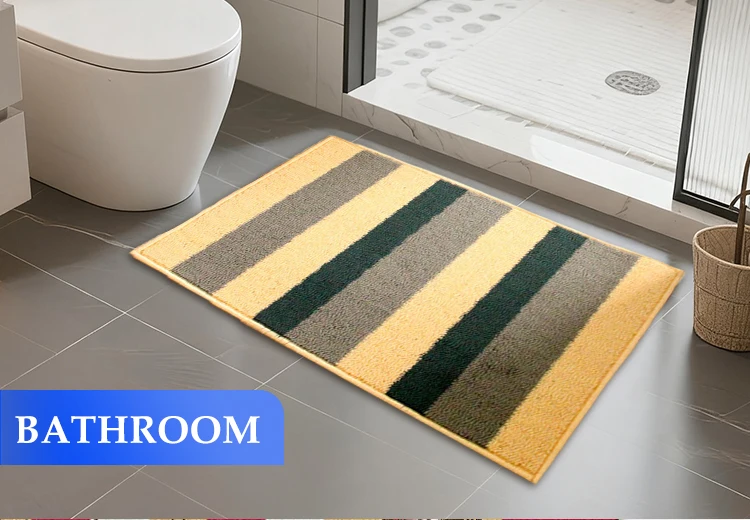 Custom Polyester Christmas Gift Mat Printed Carpet for Living Room Entrance Door Mat details