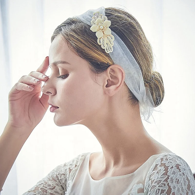 Wedding Headband with Tulle