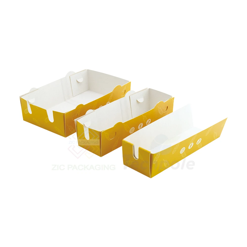 Printed Parchment Paper Custom Logo Popcorn Hot Dog Burger Sheet Waffle Stick Tray Corndog Paper Box