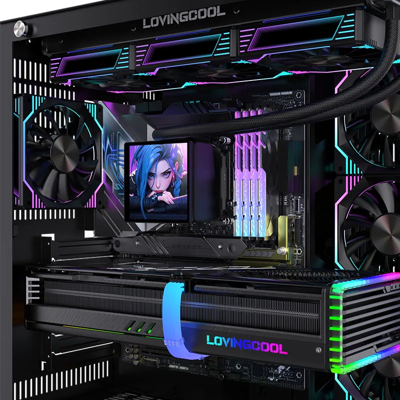 Lovingcool ARGB 240mm Liquid CPU Cooler, Integrated Water Cooling