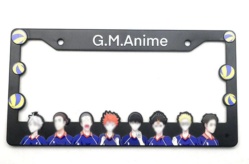 Custom Design License Plate Frame Vehicle License Plate Frames Number Plate Covers with Cartoon Characters