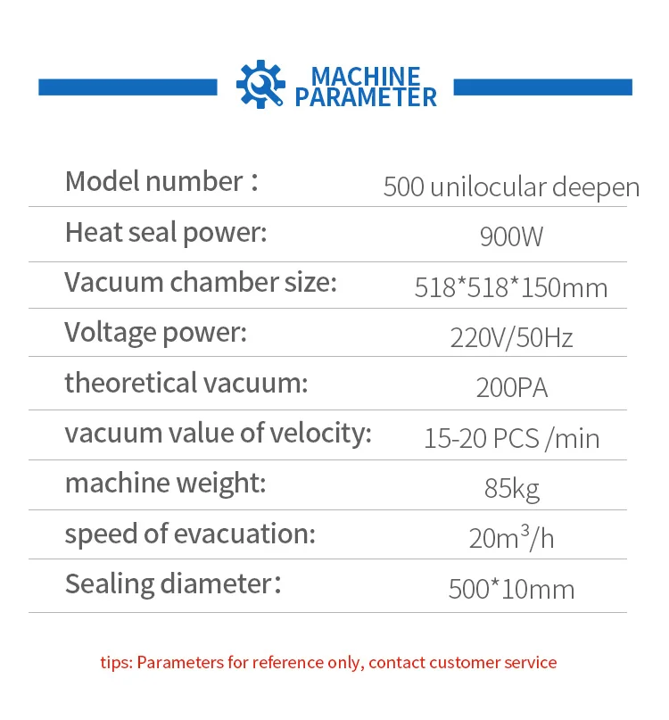 product 500 deepen chamber  for brick rice mutton chop aluminium bag seeds food vacuum sealer vacuum single vacuum packaging machine-2