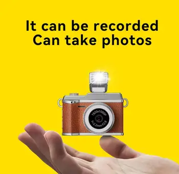 Retro Mini Smart HD 1080P Portable Video Recorder LCD Screen Battery Dock Kids-friendly Flexes Style Mini Camera for Kids detail image