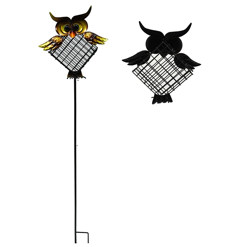 Liffy Owl Suet Bird Feeder Different Shapes Interesting Metal Mesh Bird Feeder Bath Stake For