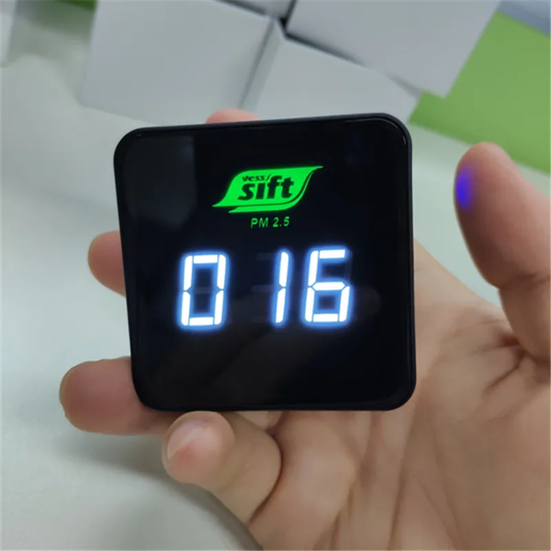 OEM завод черный фиксированный внутренний монитор качества воздуха цифровой ЖК pm2.5 pm10 воздуха/Газа/fo детектор углекислого газа ppm CO2