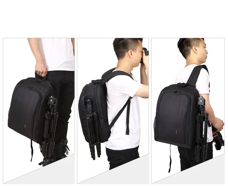 Водонепроницаемый рюкзак для видеокамеры на заказ для путешествий на открытом воздухе с сумкой для цифрового однообъективного зеркального фотоаппарата