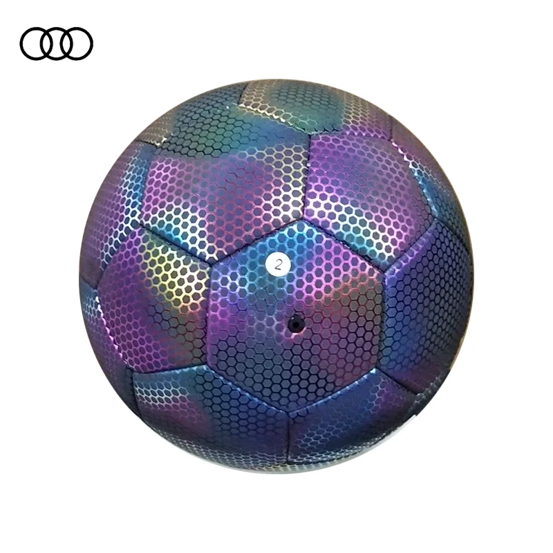 XIXIAN Reflective Soccer Ball - Night Glowing Light Up Camera Flash For