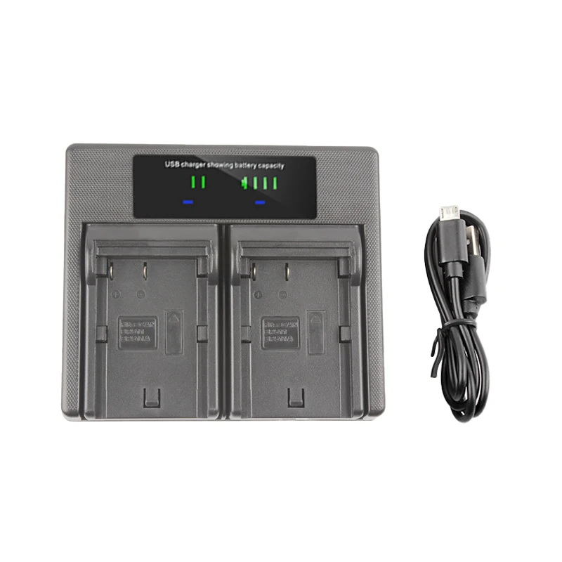 BP-511 BP511 Dual Charger with LCD Light BP511 Battery Charger for Canon EOS 10D 20D 30D 40D 5D 50D D30 D60 Cameras