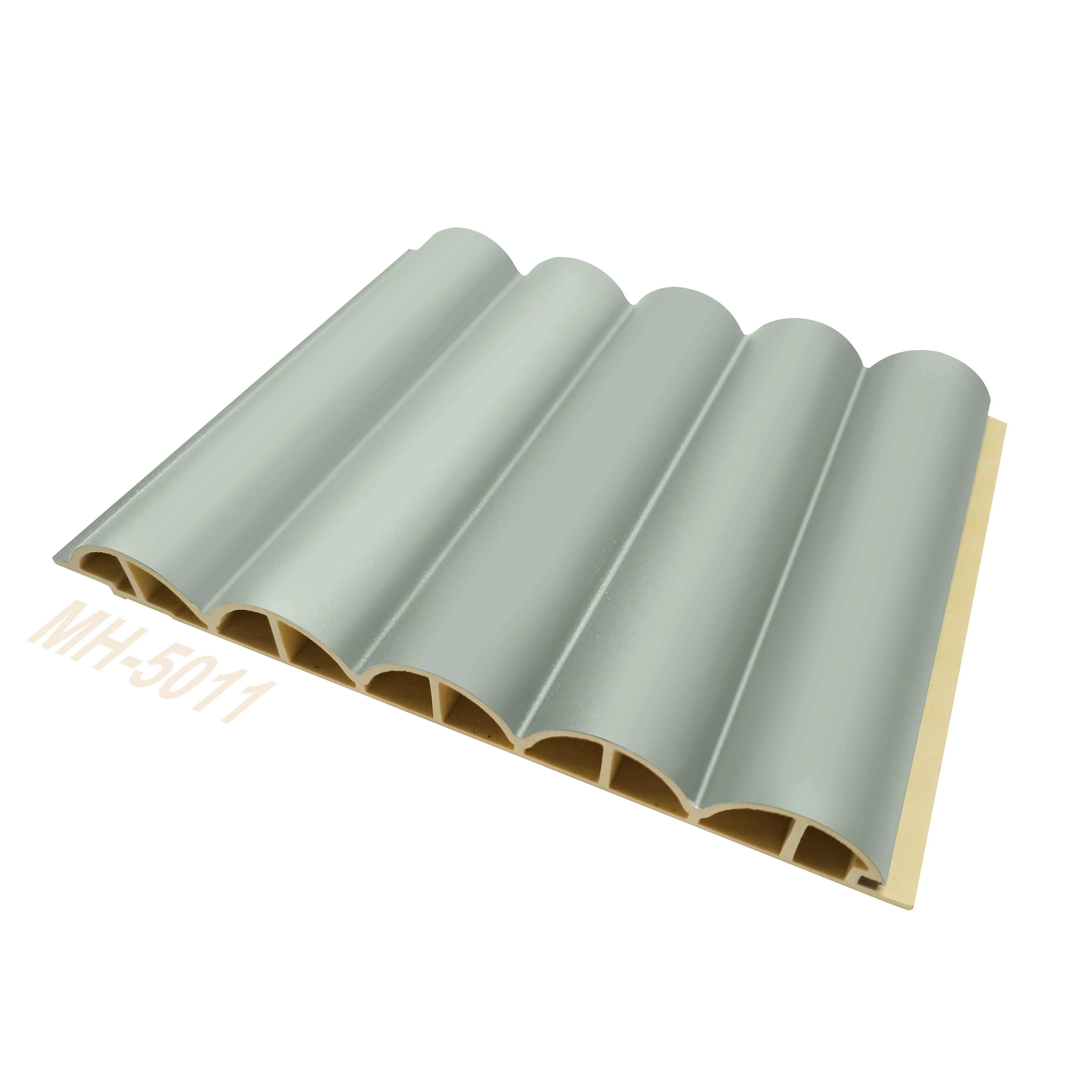product melinco new design building material pvc hollowed wall panel wavy decoration indoor wallboard-4