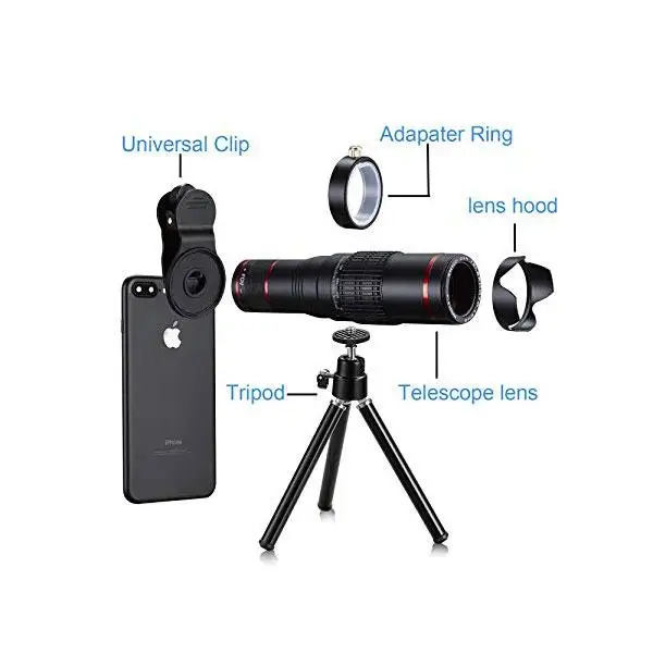 22x Zoom Mobile Phone Telescope Lens Hd 4k Monocular 22x External