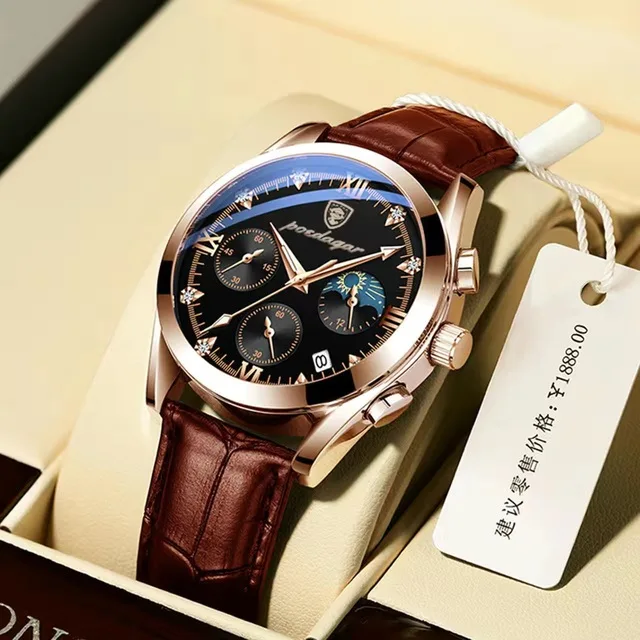 Wholesale POEDAGAR Top Brand Luxury Men's Watch 30m Waterproof