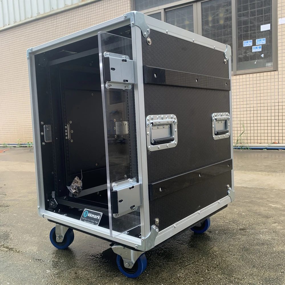 KKMARK 17'' 19'' 6RU ラックフライトケース - ポータブルな持ち運び用