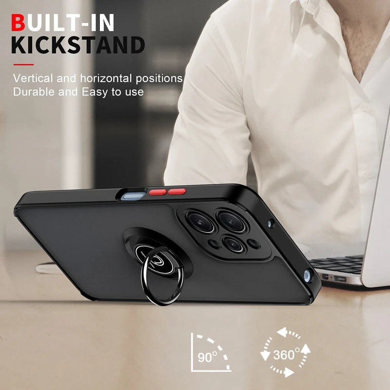 Xinyunew Cover Militare Per Xiaomi Redmi Note 12 Pro 4G - Custodia Antiurto 3 Strati Con Supporto E Fibbia, Verde Chiaro