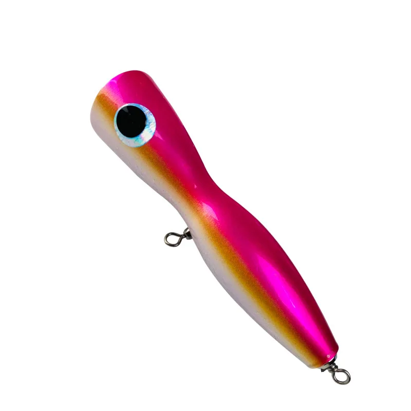 120g 19.5cm Topwater Floating Wooden Lure Saltwater Fishing Bait