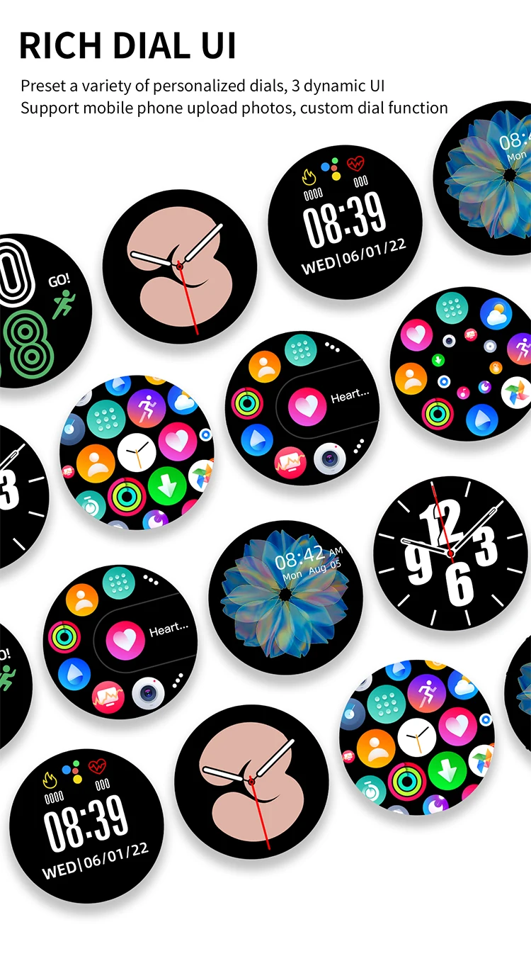 Cheap T2 Pro Smart Watch BT Call Fitness Sports Tracker Heart Rate Blood Pressure Oxygen Monitoring Relojes Inteligentes for Man