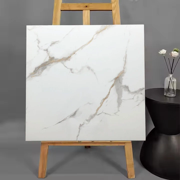 Modern Marble Patterned Porcelain Ceramic Polished Porcelanato Glazed Tiles for Floor 60x60 for Interior Walls Apartments