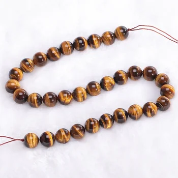 Genuine High Quality Natural Gemstone Beads Tiger Eye Stone Loose Beads