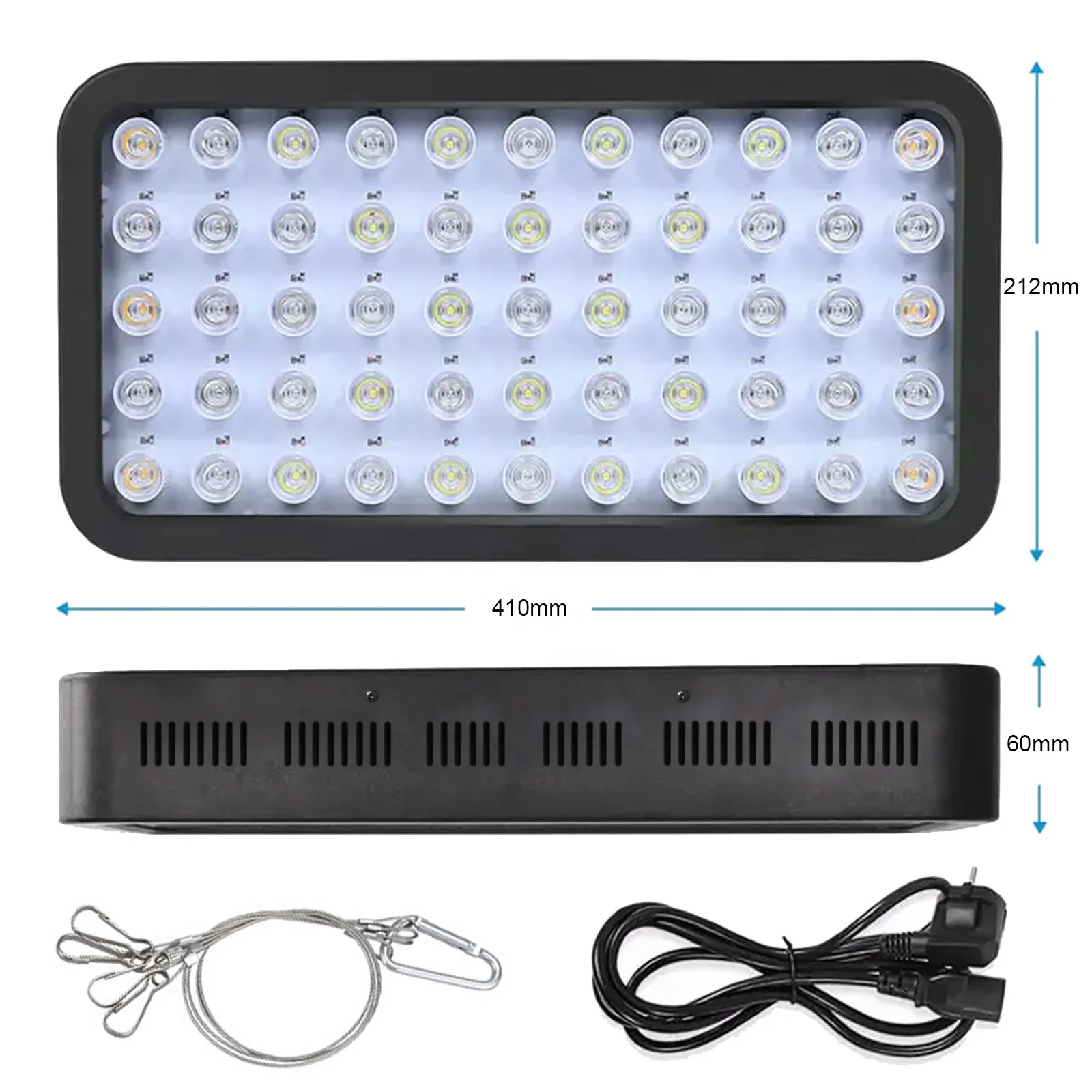 Liweida 165W Full Spectrum LED Aquarium Light - Dimmable Coral