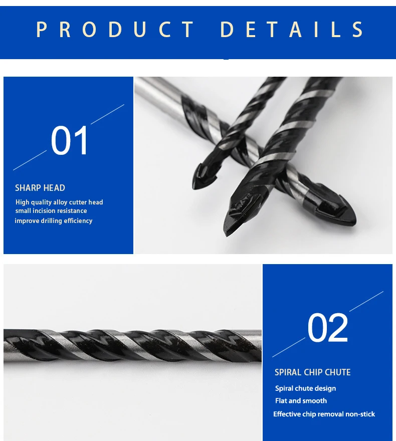 Eurocut Masonry Drill Bit Multifunction Drill Drywall Carbide Concrete