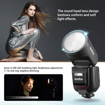 GODOX-V1-PRO-C Wireless Camera Flash 1/8000s HSS 1.3s Recycle Time with M/TTL Flash Support Type-c Flash Speedlite for Canon detail image