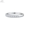 18K Solid White Gold