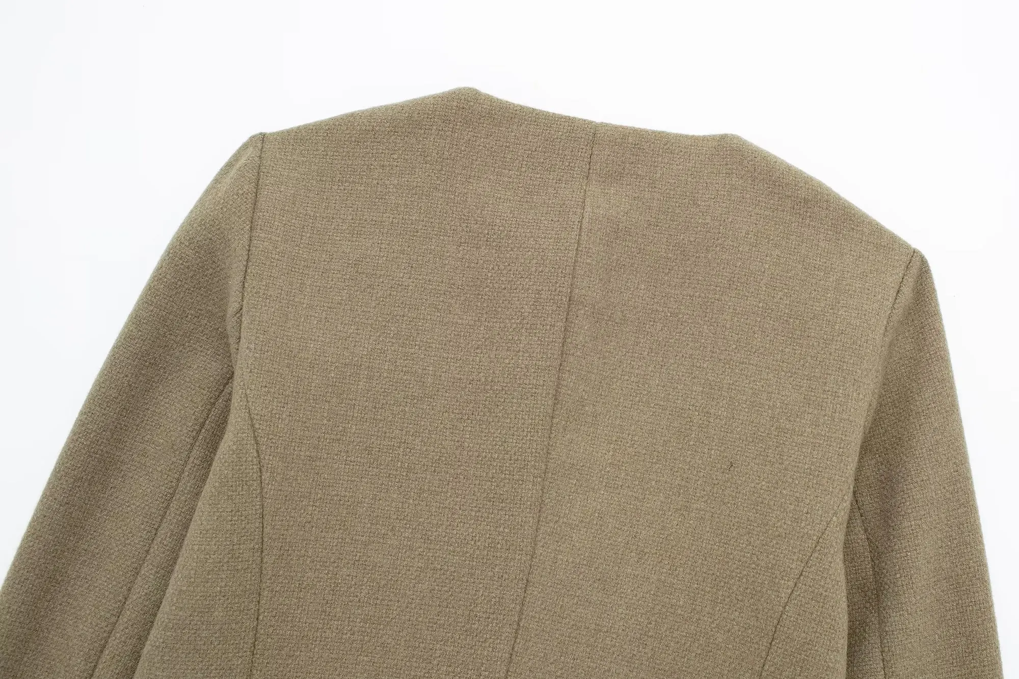 Zatrhmbm 2023 Women Fashion Clamshell Decoration Cropped Jackets Coat