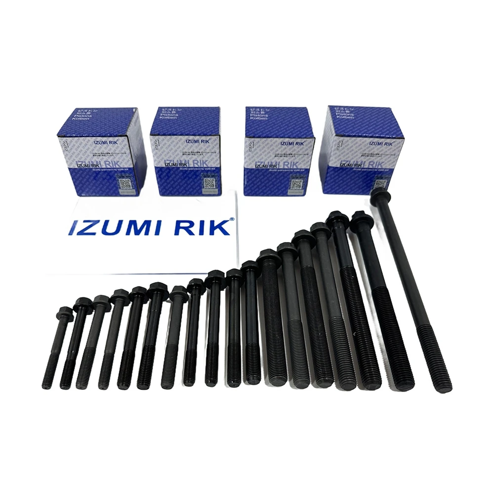IZUMI RIK for Kubota Z500 Z600 Z602 Z620 Cylinder Head Bolt Replacement Engine Parts