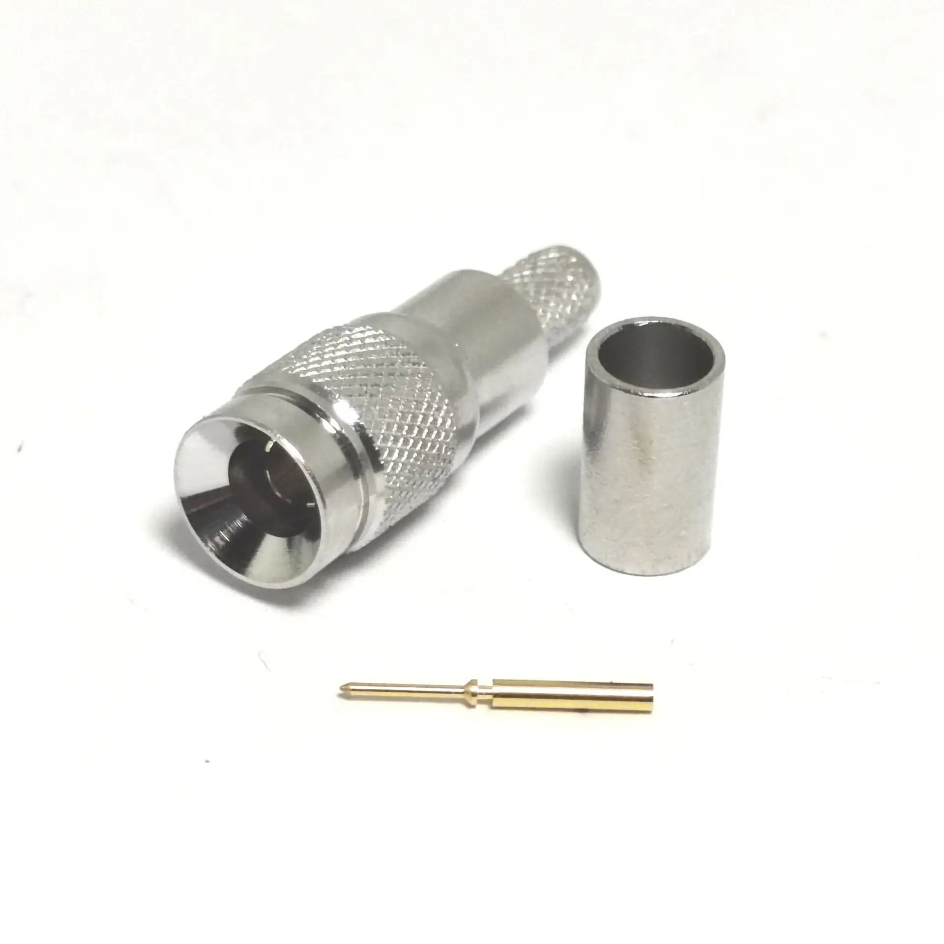 Factory Supply CC4 1.0/2.3  SAA 1.0-2.3 Male Plug Straight Brass BT3002 Cable  Rf Coaxial Connectors CE  in Stock