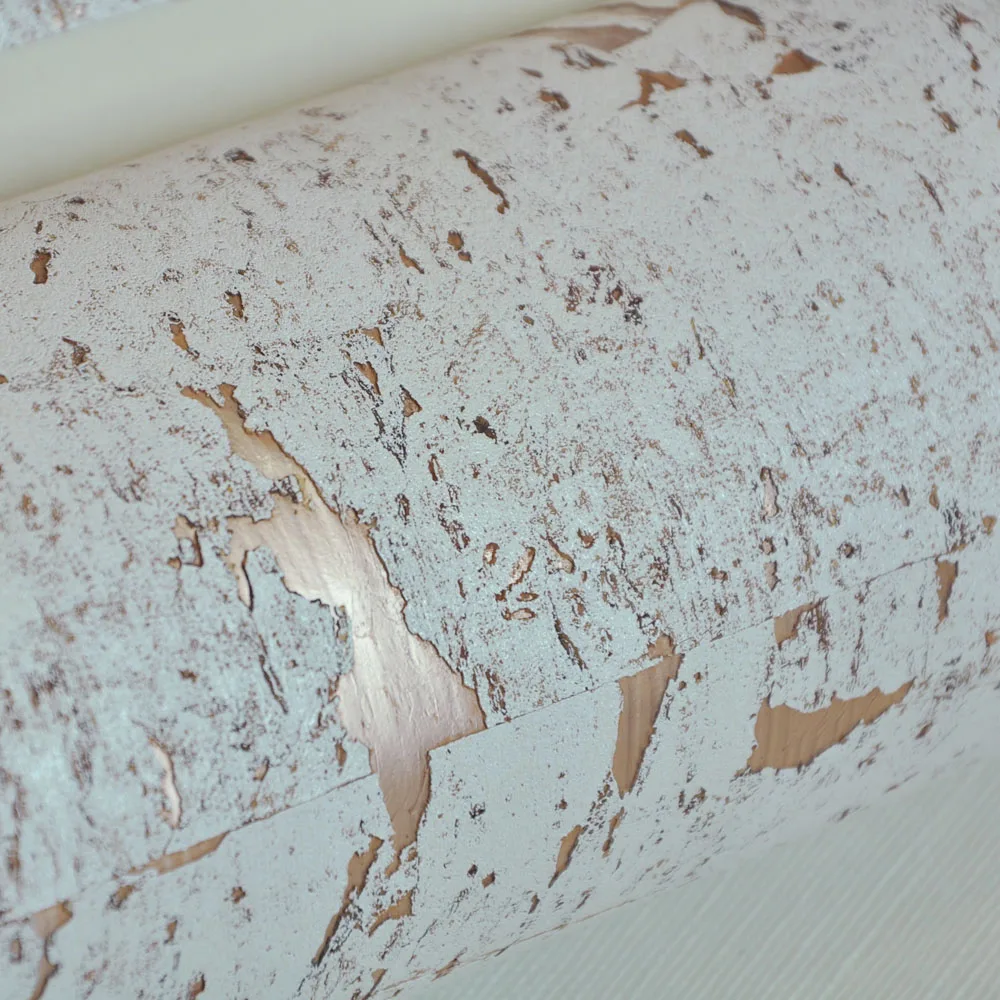 MYWIND Free Sample New Design Style Metallic Cork Wallpaper White Natural Modern Art Designs Home Decor Wallcoverings