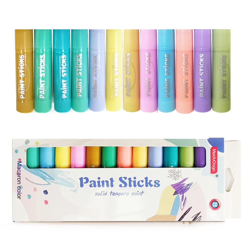 Tempera Paint Sticks, 30 Colors Solid Tempera Paint for Kids, Super Quick  Drying, Works Great on Paper Wood Glass Ceramic Canvas 