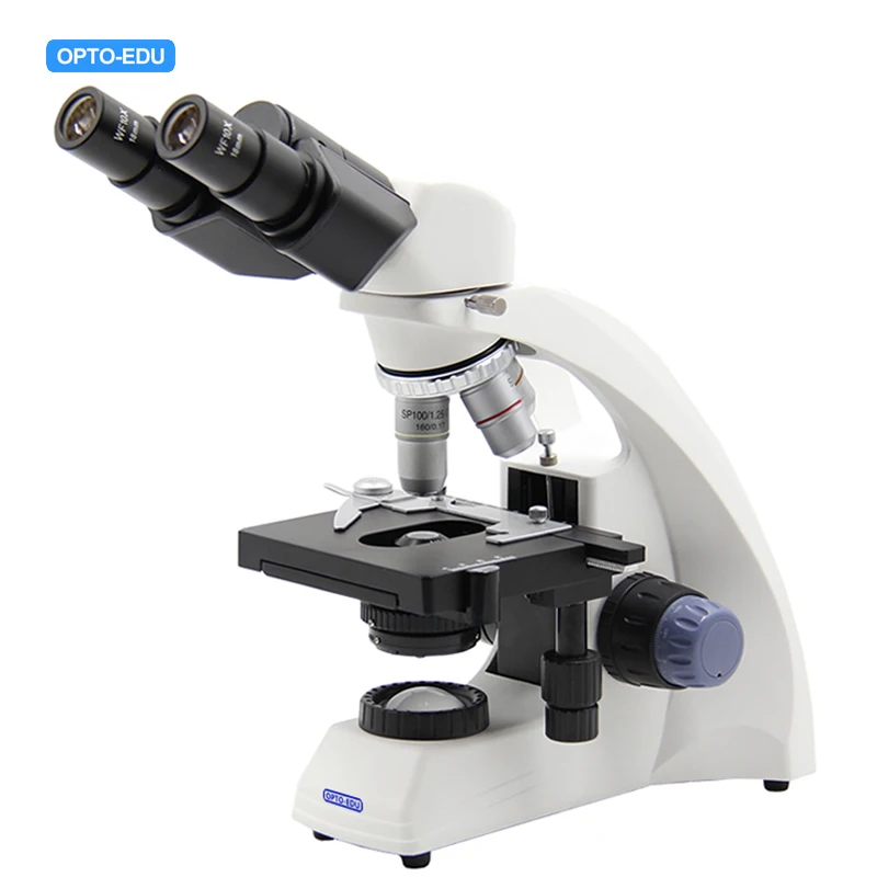 Микроскоп биологический бинокулярный Opto-edu a12.0911-b. Микроскоп лабораторный бинокулярный. Световой микроскоп. Световой биологический микроскоп.