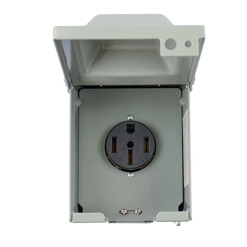50 amp rv power outlet box