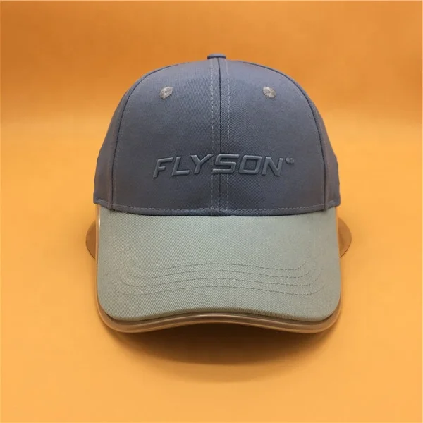 Fashion 6 Panel Led Cap Baseball Hat With Battery Made in China