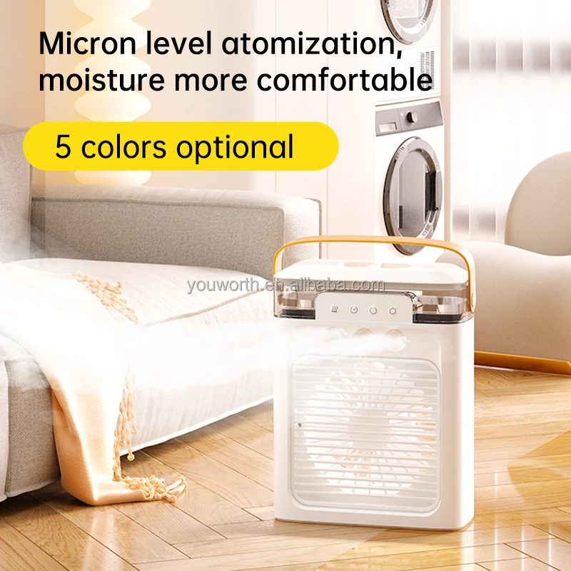 Portable Mini Air Conditioner, USB, Battery, ABS - detail 4