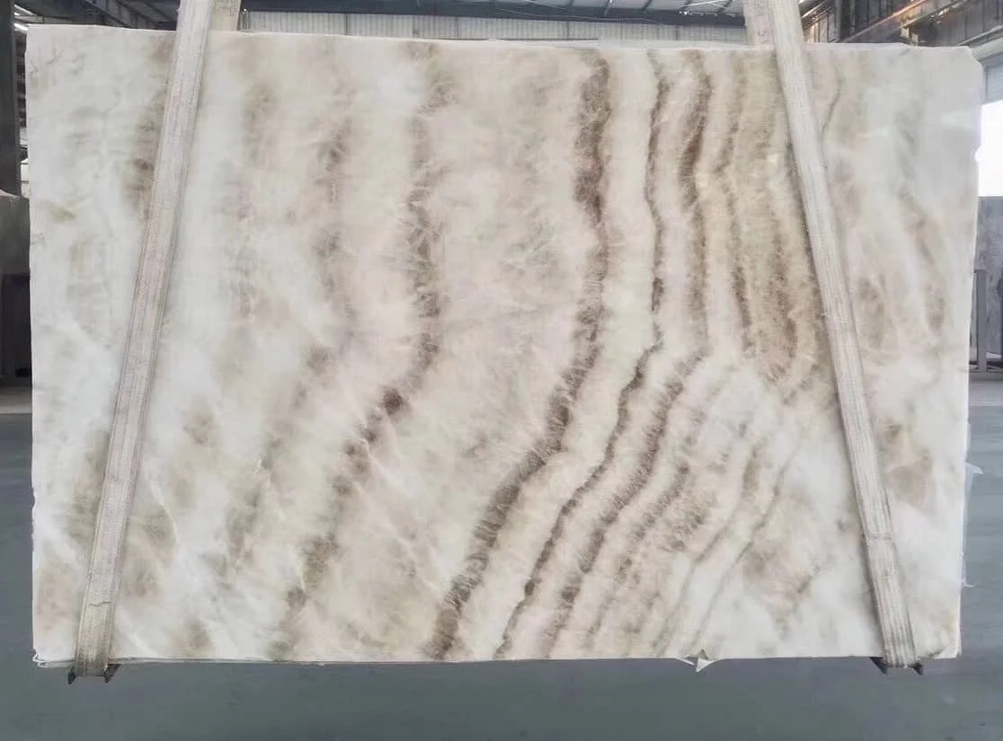 Luxury Pink Rainbow Onyx Slabs - Natural Onice Stone