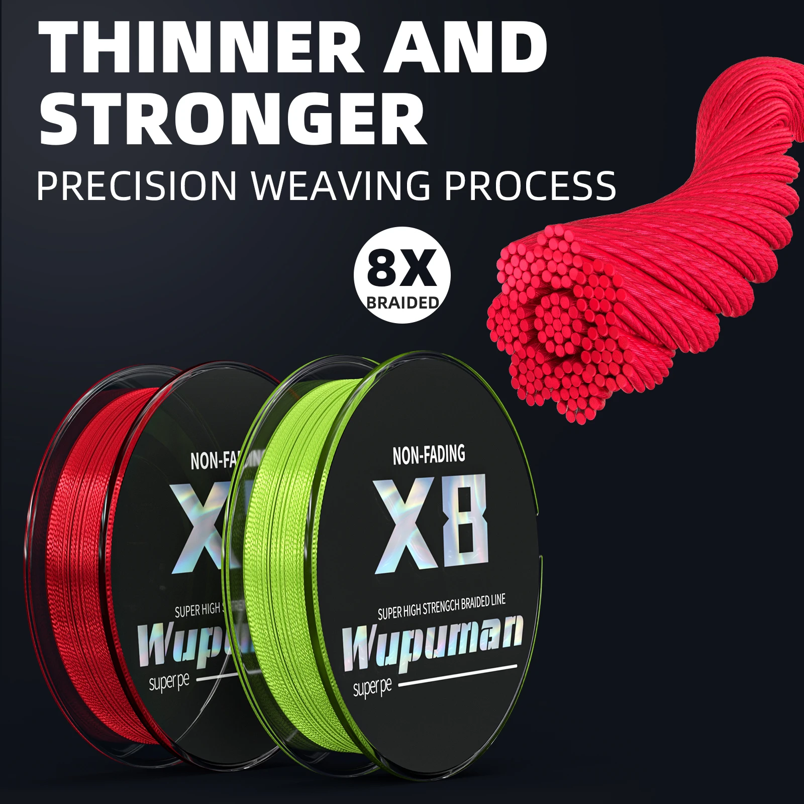 braided line for sea fishing Super strong 8 strands 150LB 200LB 250LB pe 300M Fishing Timee Reaction Tackle OBSEQUIO X8 Strands Braided Fishing