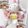 Peace and Joy Plush Rabbit Pendant