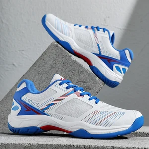 High-quality Cushioned Men's Breathable Sports Shoes with Rubber Soles and Anti-slip Professional Men's Badminton Shoes