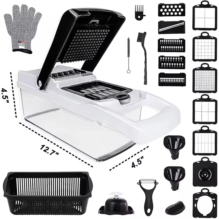 Kitchen Vegetable Cutter Onion Chopper 26 in 1 Food Chopper Multifunctional Vegetable Chopper with Gloves