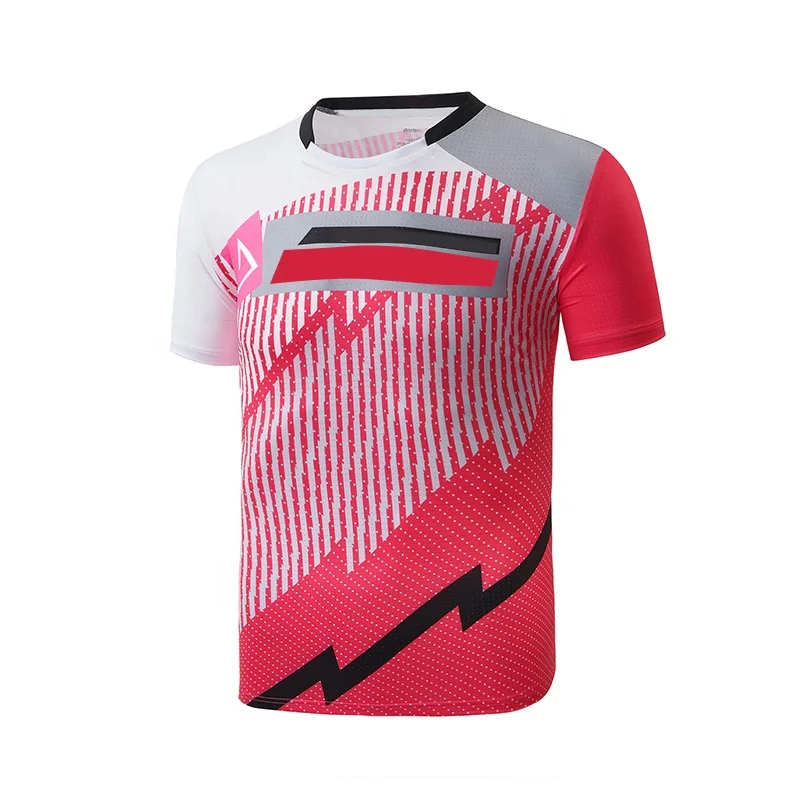 Sweat Absorbing Sunscreen Loose and Comfortable Personal Custom Sublimated Badminton Jersey