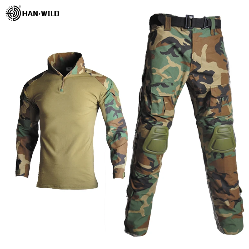 Han Wild Camouflage Suit Outdoor Tear Proof Garment 65 Polyester+35 ...