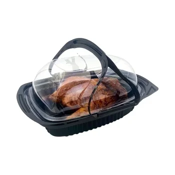 Portable Disposable Oval Roast Chicken Container Take Away Food Container Roast Chicken Boxes