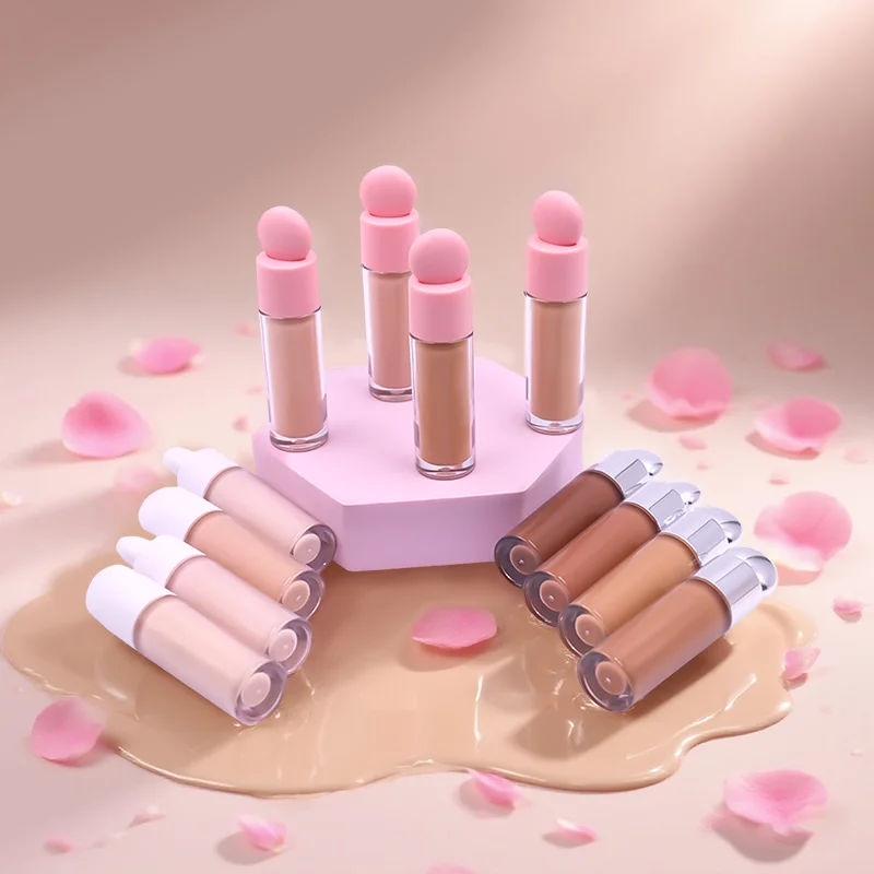 Custom Logo High Definition Matte Foundation Concealer Stick Makeup Natural Full Coverage Liquid Concealer