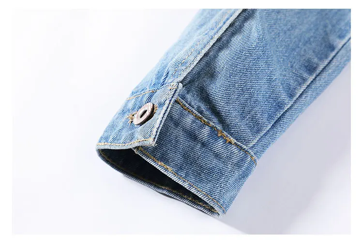 Vendita calda giacca blu donna jeans corti cappotto denim donna giacche da bici abbigliamento donna_voghion.com