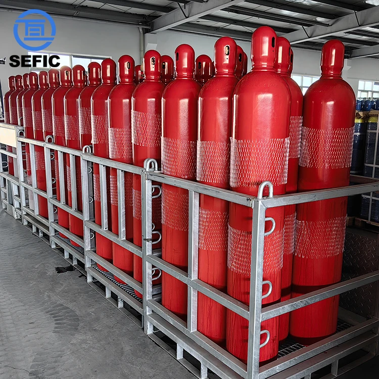 IG55, IG541 Fire Protection System 80L Fire Suppression System N2 Nitrogen Gas Cylinder Inert Gas