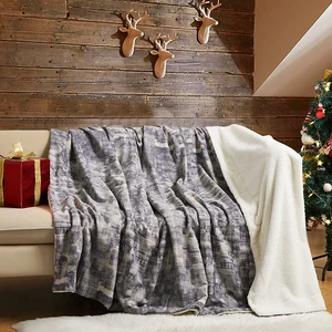 Luxurious Warm Winter Sherpa Cozy Throw Blanket Microfiber Comfort Breathable Blankets